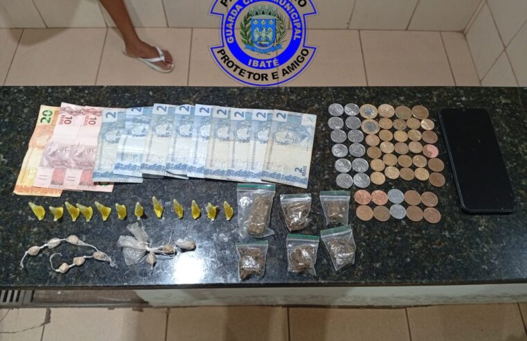 Suspeito é detido com drogas durante patrulhamento da GCM no Jardim Cruzado