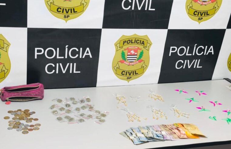 Polícia Civil prende mulher em flagrante por tráfico de drogas no Jardim Botafogo