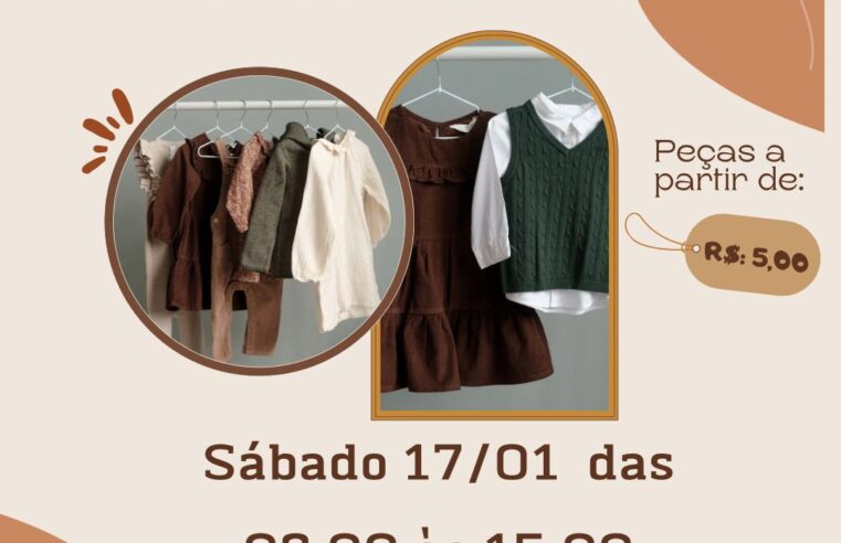 ONG Amar é o Bicho realiza seu último bazar beneficente no centro, com peças a partir de R$ 5,00. A ação acontece neste sábado (17/01), das 9h às 15h, na Rua Bernardino de Campos, 522 – Centro.