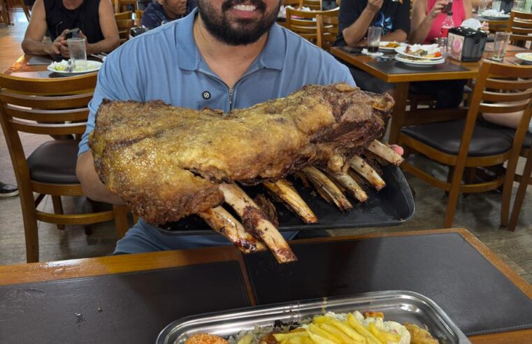 📰 Desafio concluído com sucesso: Julio, do Casal Nascimento, come mais de 3,6 kg e aprova o Restaurante Planalto