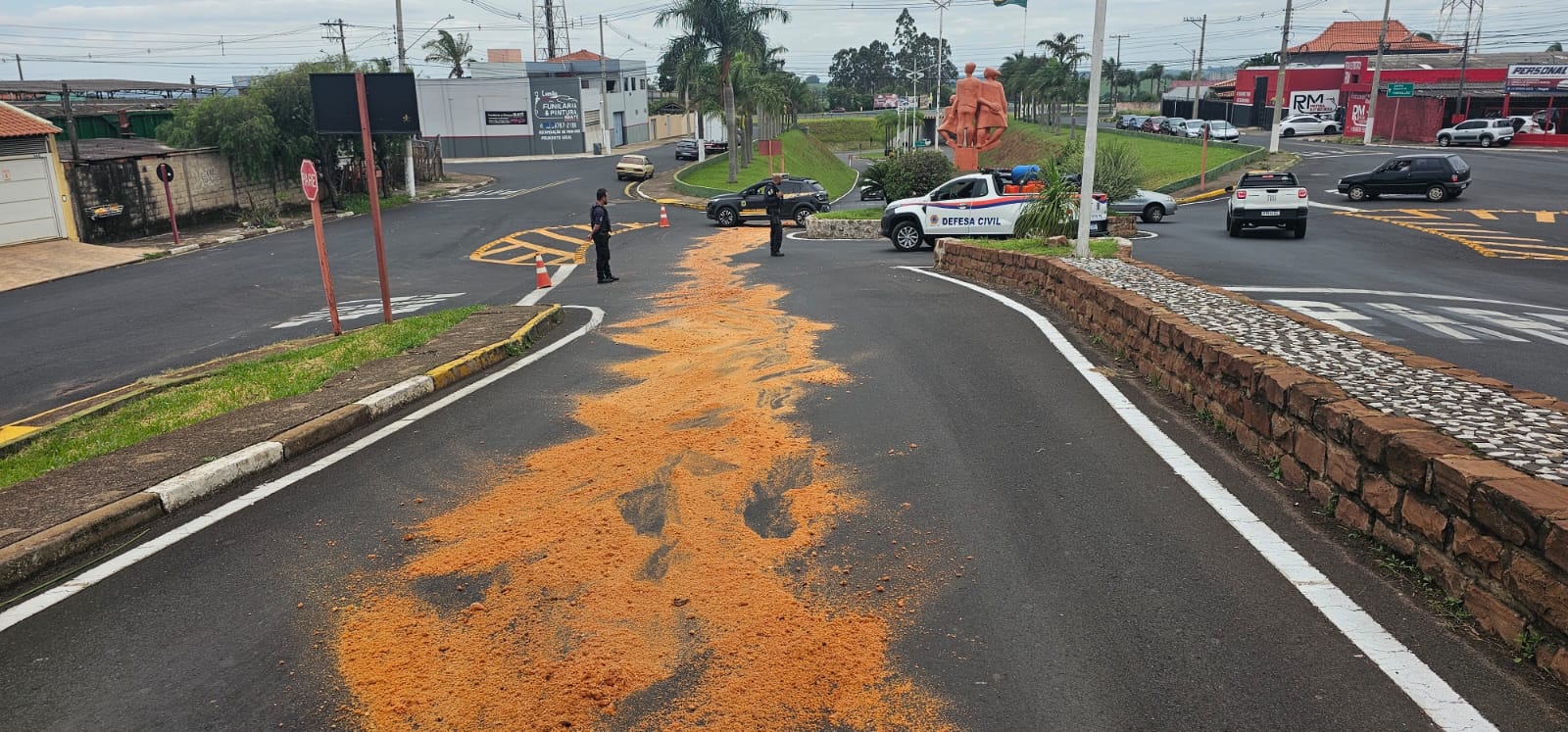 Defesa Civil de Ibaté age rapidamente após derramamento de óleo no Encanto do Planalto