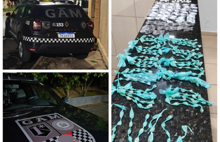 Guarda Municipal apreende grande quantidade de drogas na Vila Jacobucci