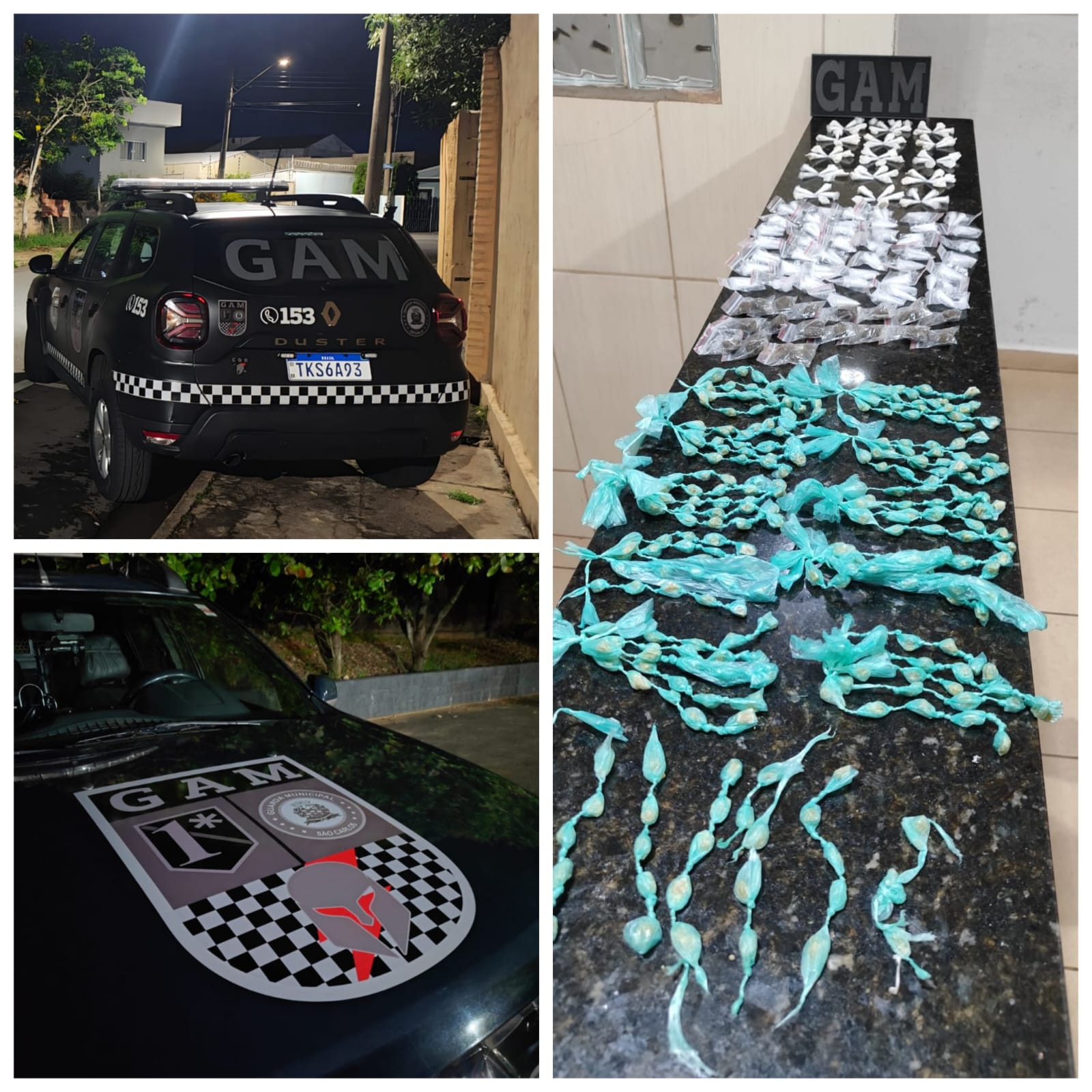 Guarda Municipal apreende grande quantidade de drogas na Vila Jacobucci