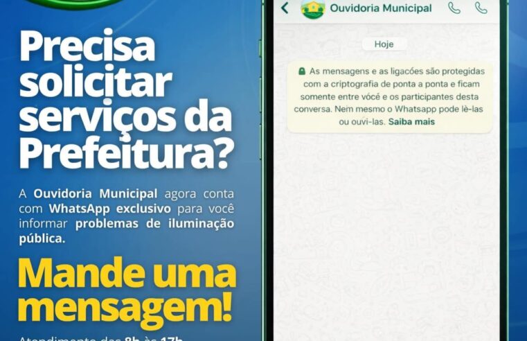 🚨Prefeitura de Ibaté lança canal exclusivo no WhatsApp para agilizar pedidos de iluminação pública