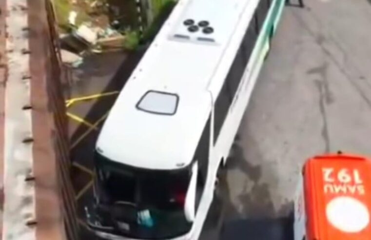 🚨Ônibus colide com trem no CDHU em São Carlos e deixa danos materiais