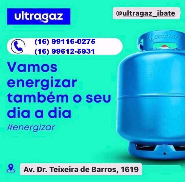Precisou de Gás ou Água?Conte sempre com a n1º do mercado Ultragaz RR Gás Ibaté