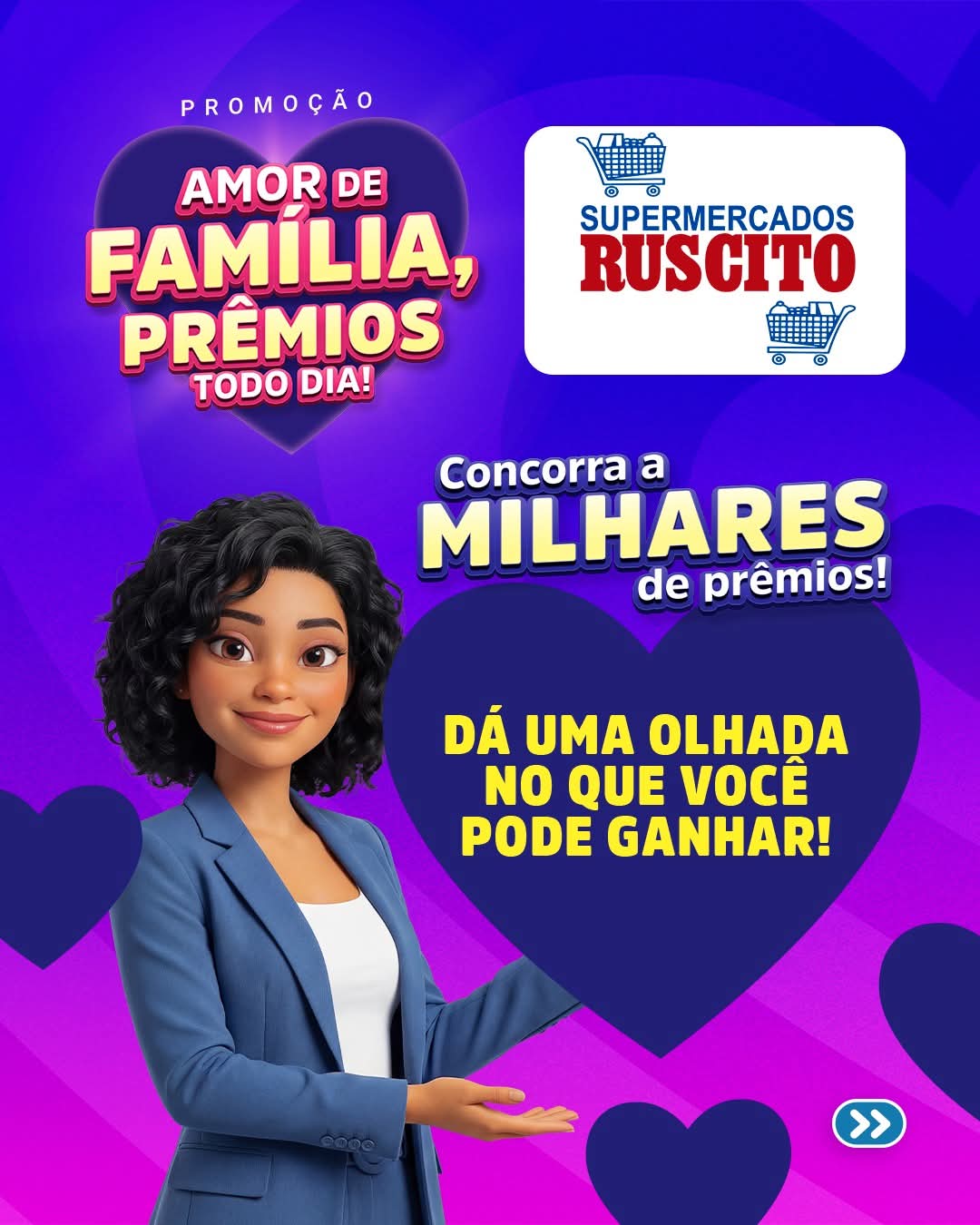 🎉💜 Raspou, achou, ganhou no Supermercados Ruscito! 💜🎉