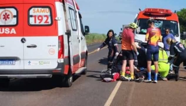 🚨Ciclista sofre parada cardiorrespiratória na Rodovia 257 e é reanimado por socorristas