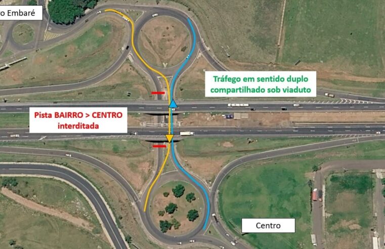 Viaduto do Jardim Embaré passa a operar em mão dupla a partir desta quarta-feira em São Carlos