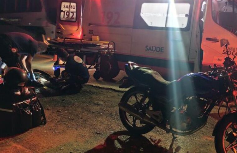 Casal de motociclistas fica ferido após queda em alça de acesso da Washington Luís, em São Carlos