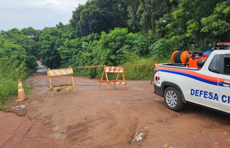 🚨 Chuva provoca colapso de ponte em estrada rural de Ibaté