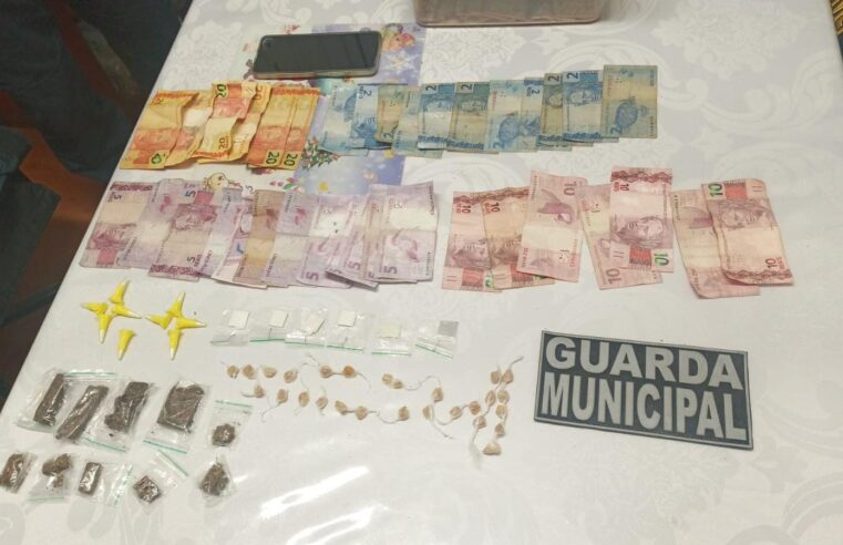 Guarda Civil Municipal apreende drogas e dinheiro no Jardim Cruzado