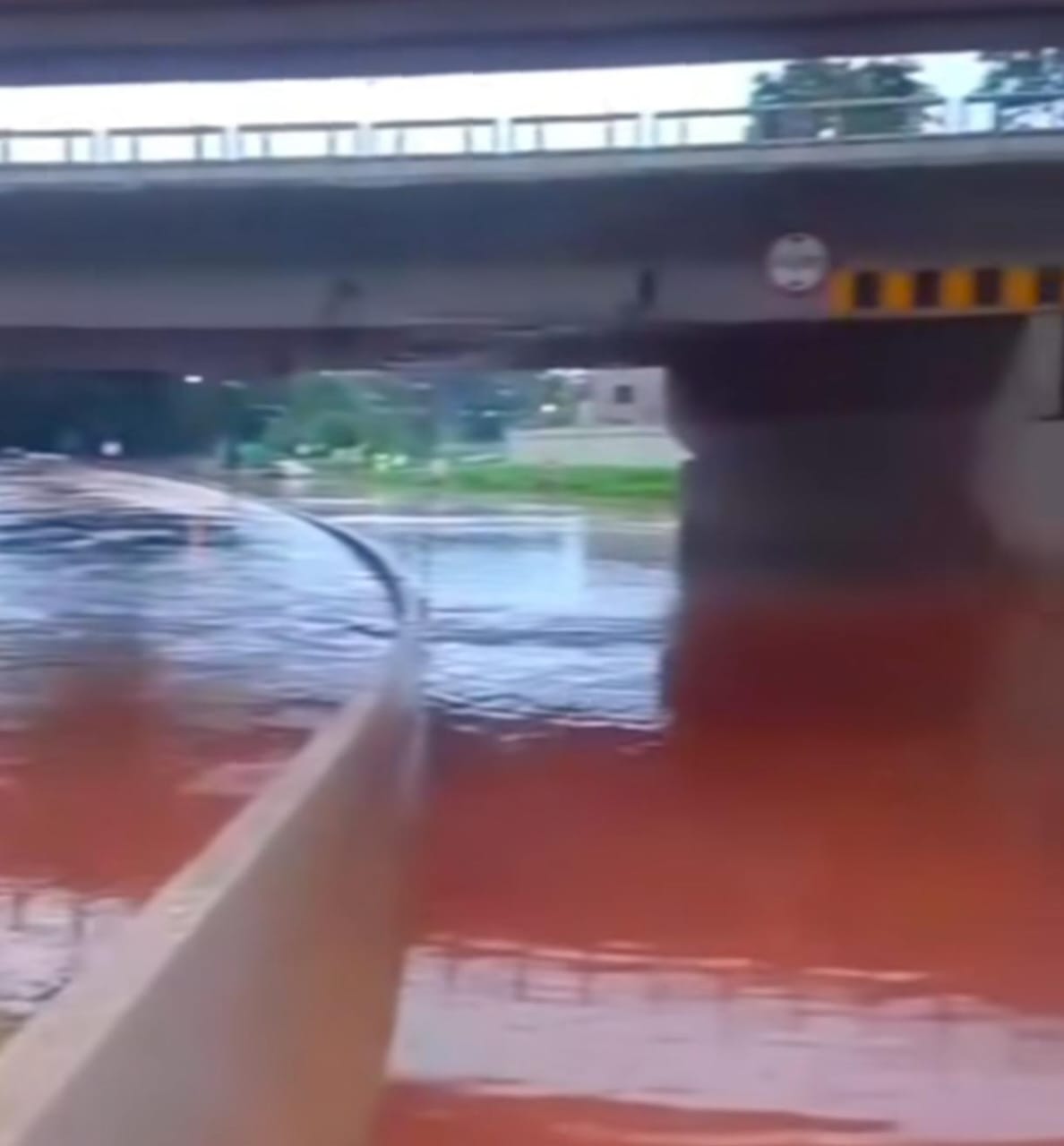 Chuva intensa provoca alagamento e interdição na Avenida Adelmo Perdizza, em Ribeirão Preto