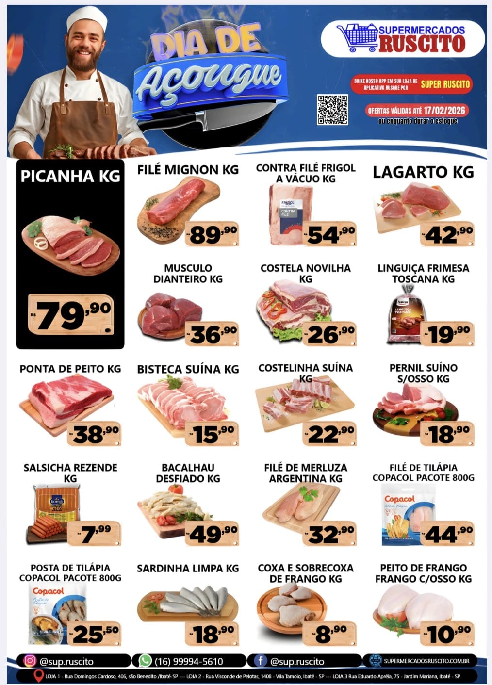 🛒✨ O Supermercados Ruscito está recheado de promoções nas 3 lojas em Ibaté! ✨🛒