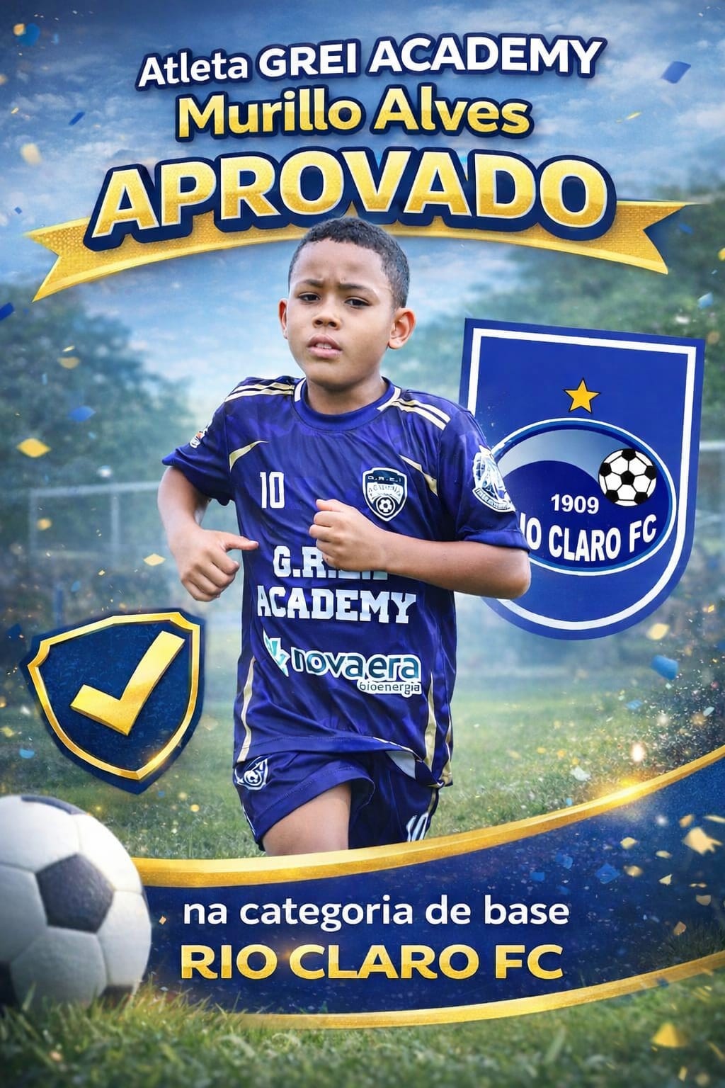 ⚽ Um sonho que começa a ganhar asas! ⚽