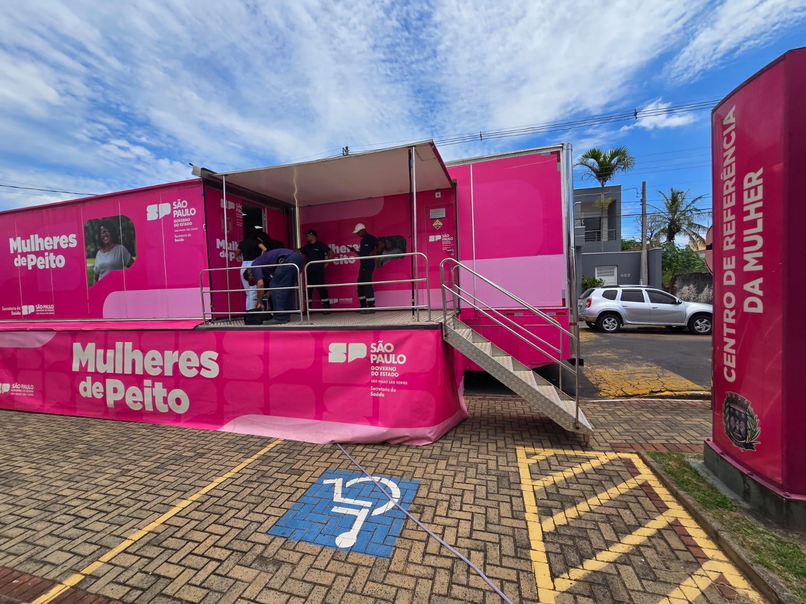 Carreta de Mamografia permanece em Ibaté até sábado para atendimento gratuito