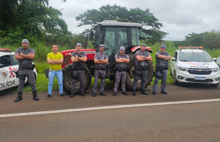 🚜 Polícia Militar recupera trator furtado em Pirassununga e localizado na zona rural de São Carlos