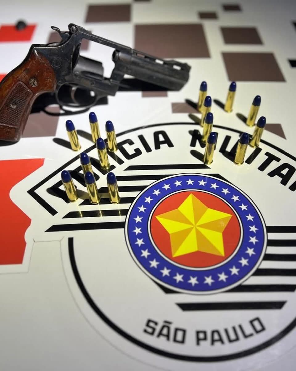 Homem é preso com revólver calibre 38 durante ação policial em São Carlos