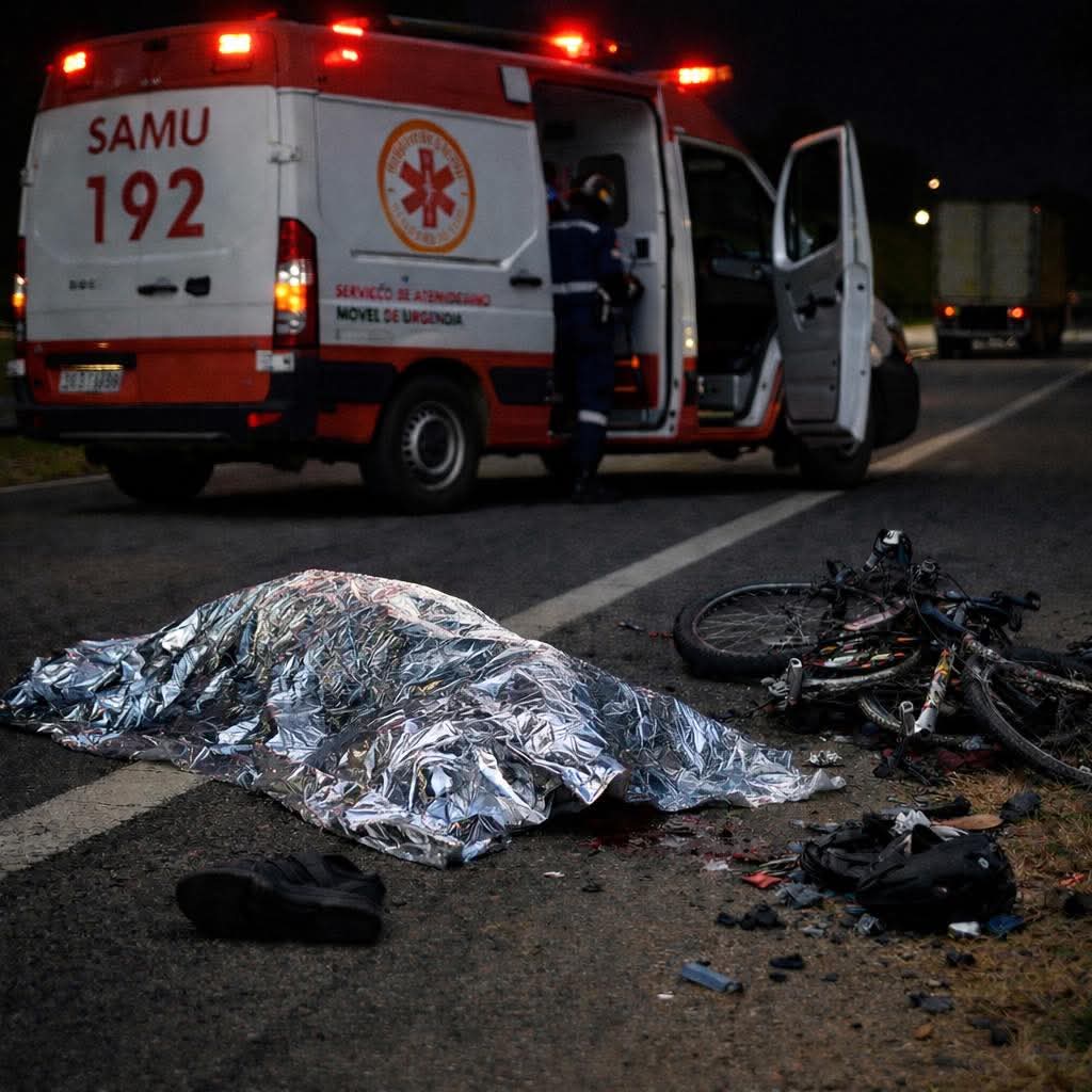 🚨 Ciclista morre após ser atropelado por carro e caminhão na SP-255 em Araraquara
