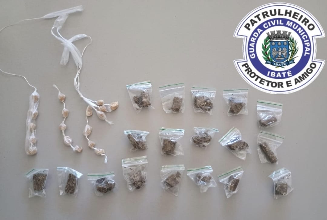 GCM apreende drogas durante patrulhamento no Jardim Cruzado