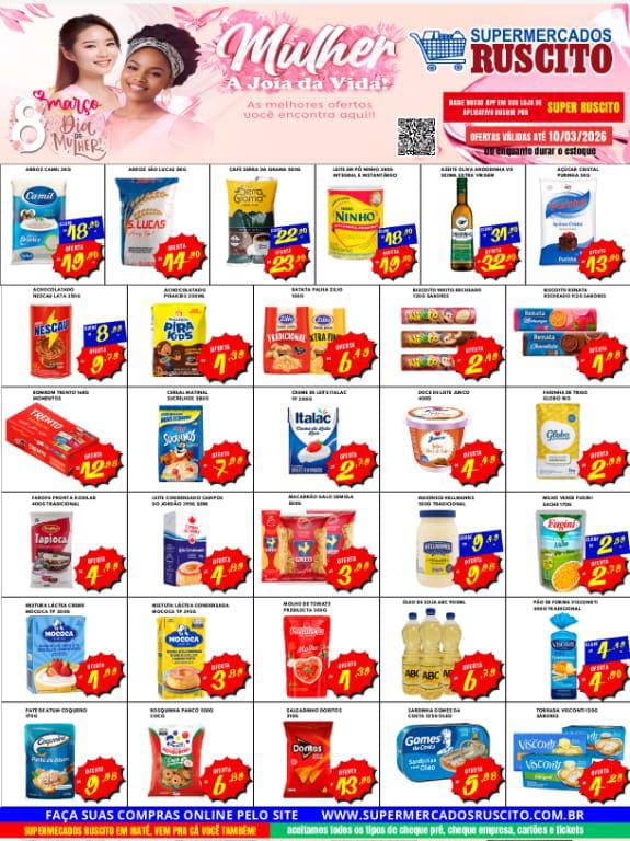 Supermercados Ruscito está com ofertas imperdíveis em Ibaté!