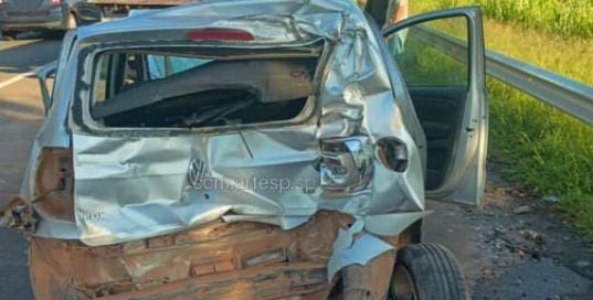 Engavetamento provoca congestionamento na Washington Luís em Rio Claro