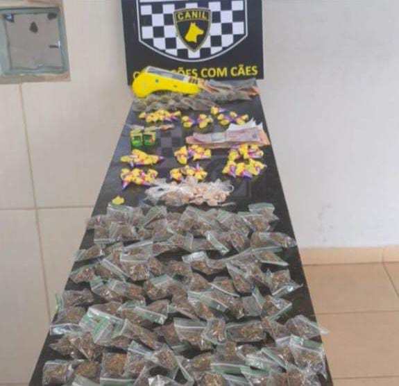 🚨 Canil da GCM apreende grande quantidade de drogas e detém dois adolescentes no Cidade Aracy I