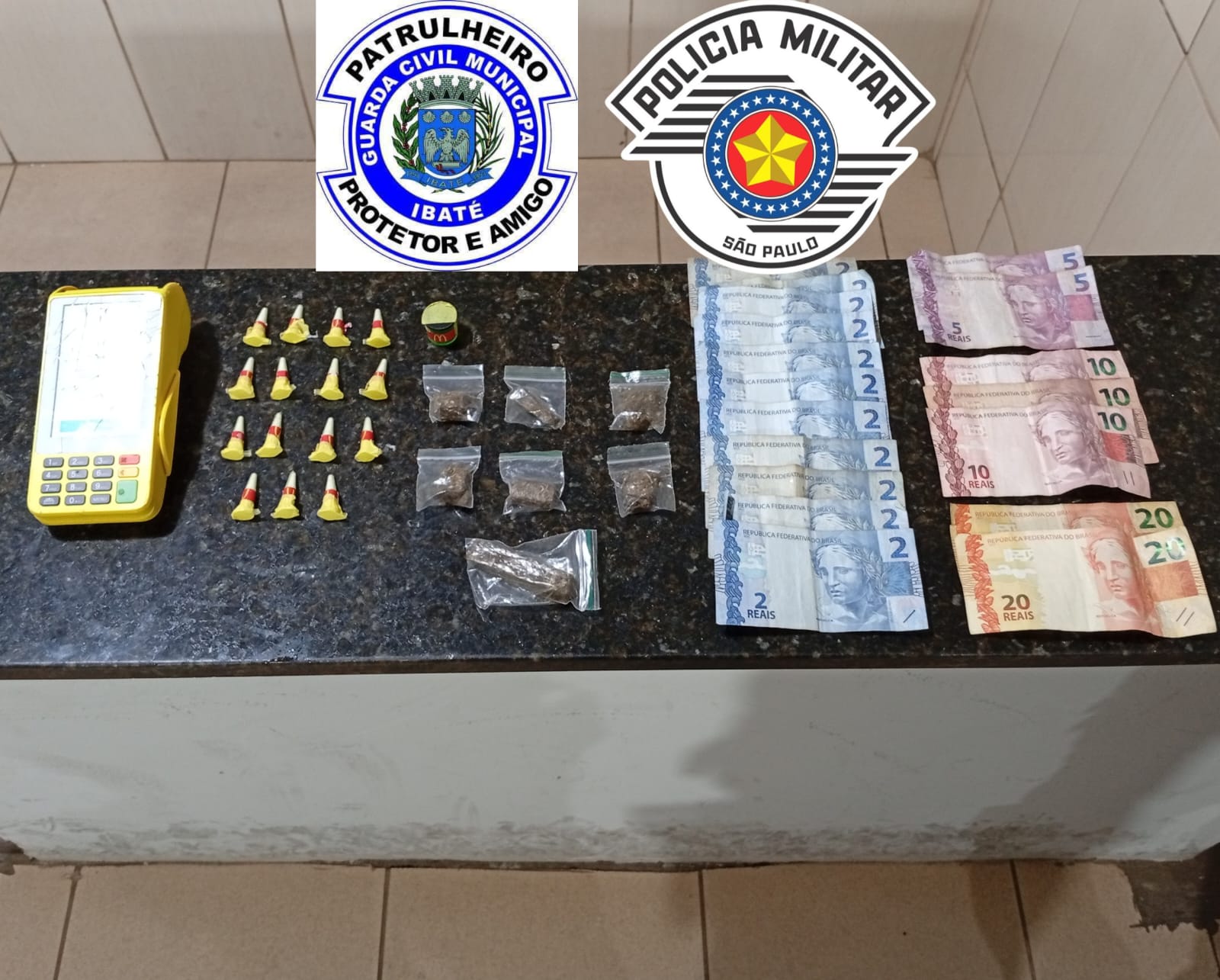 Forças de segurança detêm suspeito por tráfico de drogas durante operação em Ibaté