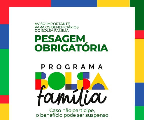 🚨Atenção beneficiários: pesagem obrigatória do Bolsa Família começa em Ibaté e segue até 11 de maio