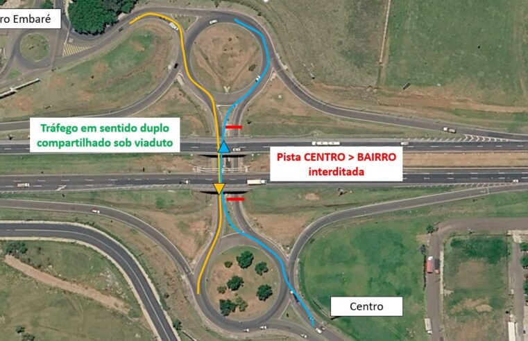 🚨Trânsito sob viaduto da SP-310 terá mudança temporária em São Carlos