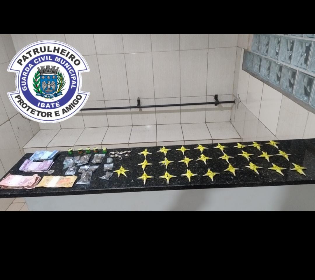 Suspeitos fogem e abandonam sacola com drogas durante patrulhamento da GCM em Ibaté