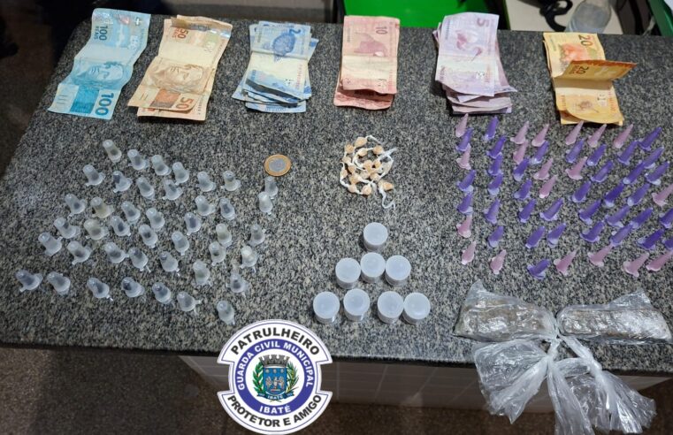 GCM apreende grande quantidade de drogas em parquinho no Jardim Nossa Senhora Aparecida