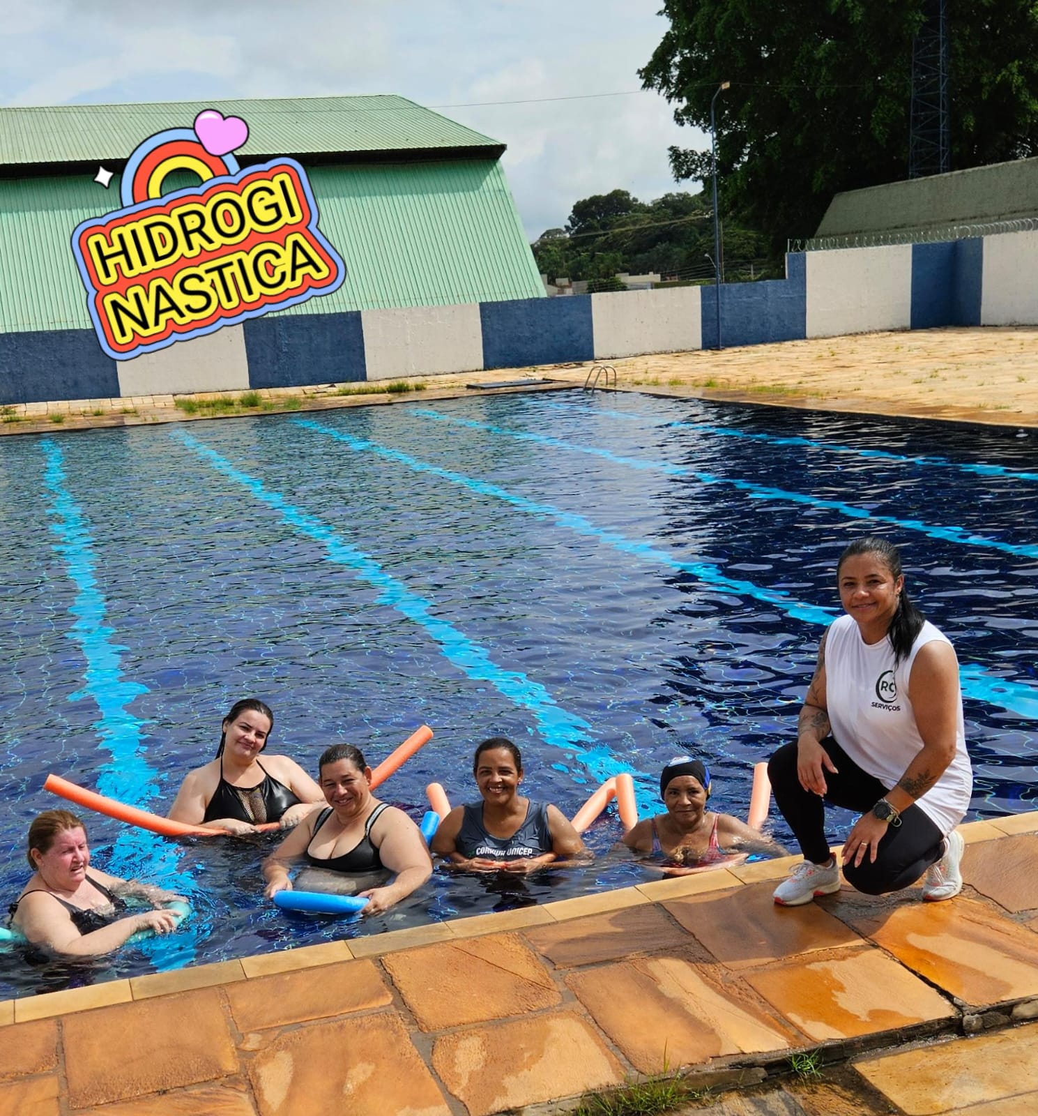 💦🏊‍♀️ HIDROGINÁSTICA NA PISCINA MUNICIPAL DE IBATÉ! 🌊✨