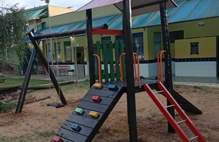 ✅ Prefeitura de Ibaté inicia reforma de parquinhos e reforça cuidado com alunos da rede municipal