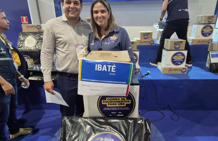 ✅ Ibaté recebe equipamentos do Governo Federal para reforçar atendimento na nova UBS