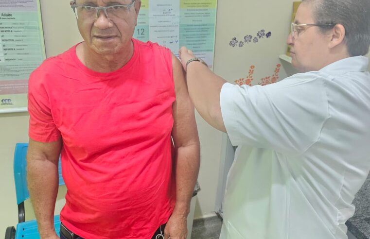 ✅ Dia D de vacinação contra influenza imuniza 744 pessoas do grupo prioritário em Ibaté