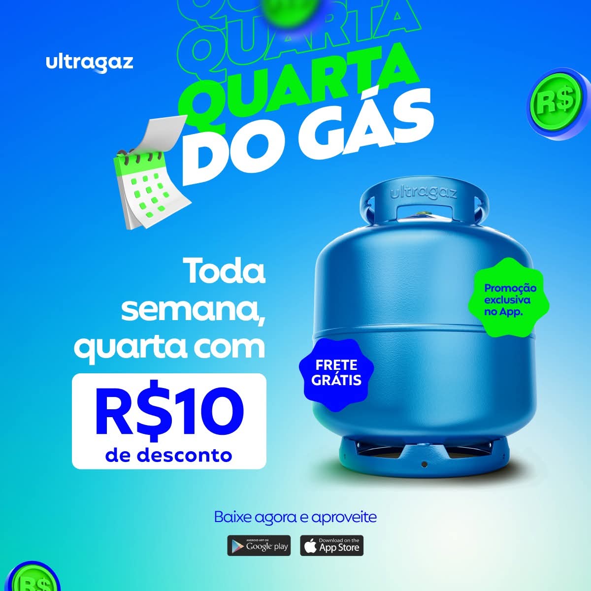 🔥🎉 Hoje é dia de economia na Ultragaz RR Gás Ibaté 0!