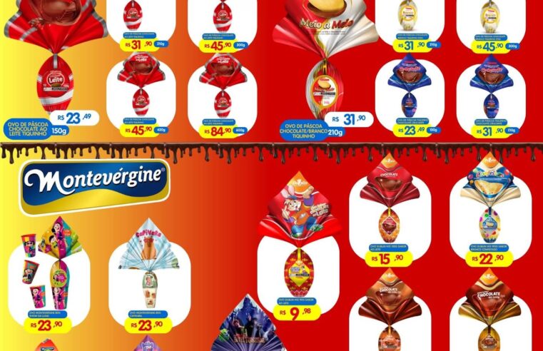 🐰🍫 A Páscoa chegou com ofertas imperdíveis no Supermercados Ruscito!