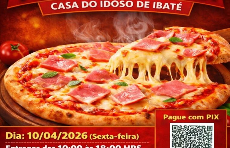 🍕 Pizza solidária em Ibaté!