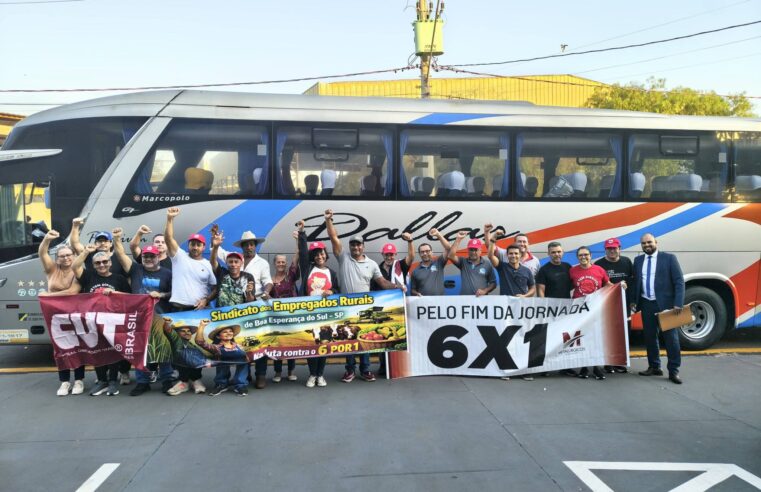 🚍 Caravana da CUT de São Carlos segue para Brasília para a Marcha da Classe Trabalhadora 2026