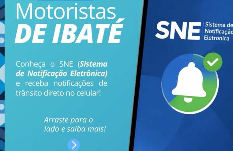 🚦 Prefeitura de Ibaté incentiva uso de sistema eletrônico para notificações de trânsito