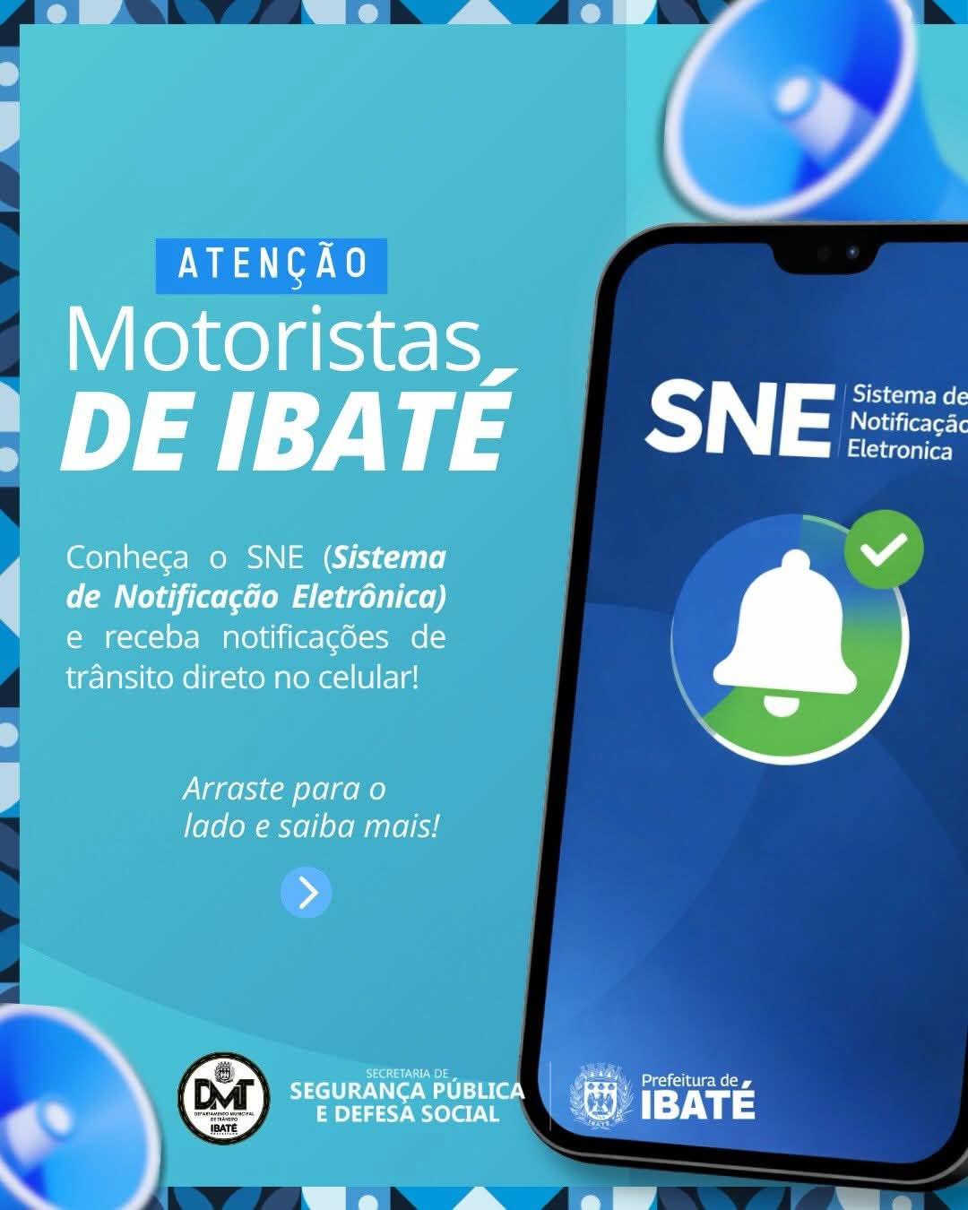 🚦 Prefeitura de Ibaté incentiva uso de sistema eletrônico para notificações de trânsito