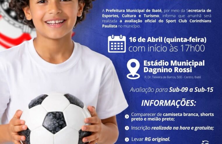 ⚽ Avaliação oficial do Corinthians acontece nesta quinta-feira em Ibaté