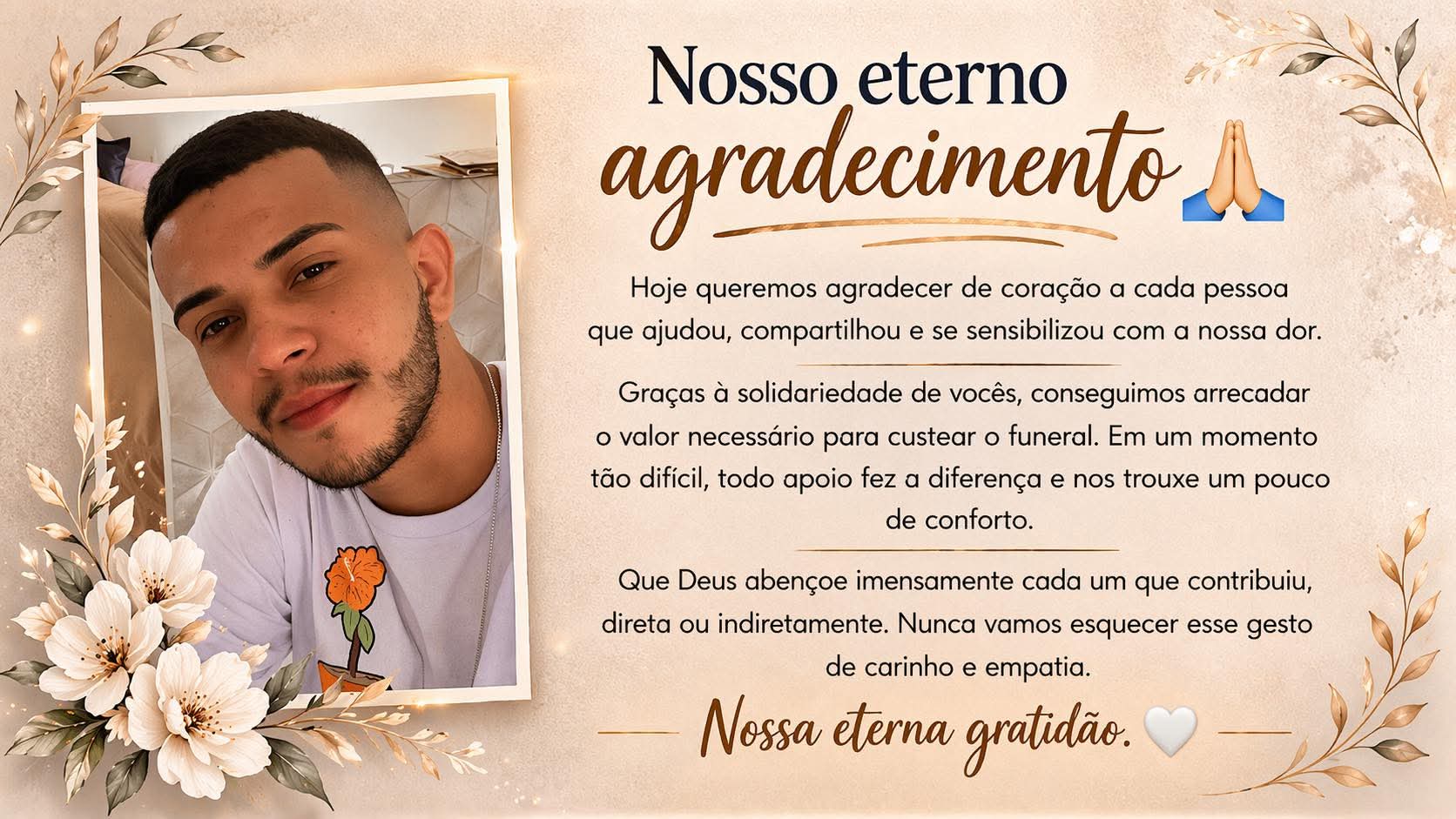 🙏 🤍 Nosso eterno agradecimento 🤍🙏