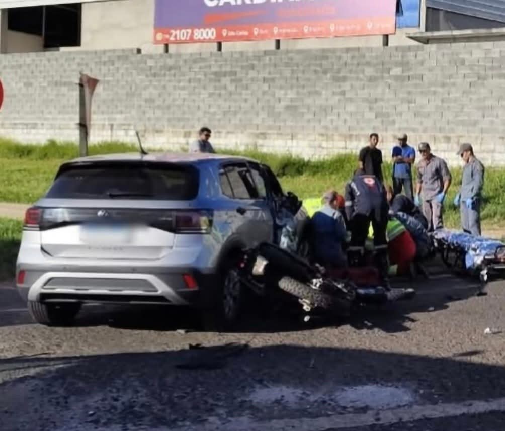 🚨 Motociclista morre após acidente na Washington Luís, em São Carlos