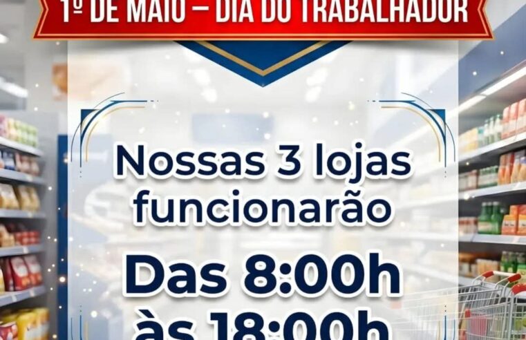 Atenção para o horário de funcionamento dos supermercados Supermercados Ruscito !