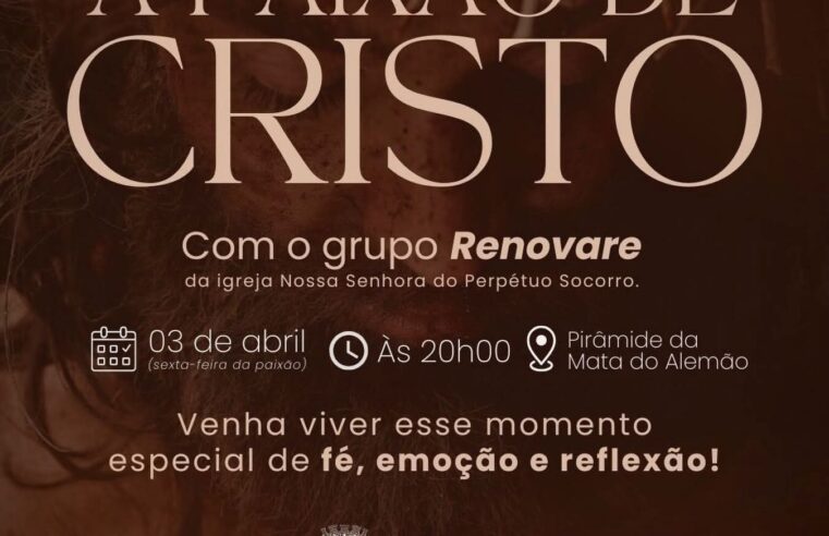 Encenação “A Paixão de Cristo” será realizada nesta sexta-feira na Pirâmide, em Ibaté