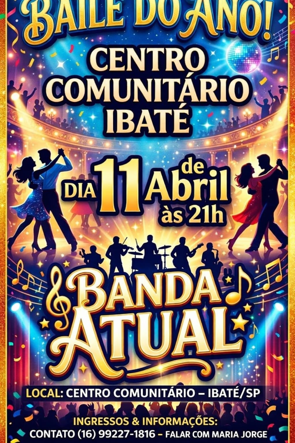 🎉💃🕺 O baile do ano está chegando em Ibaté!