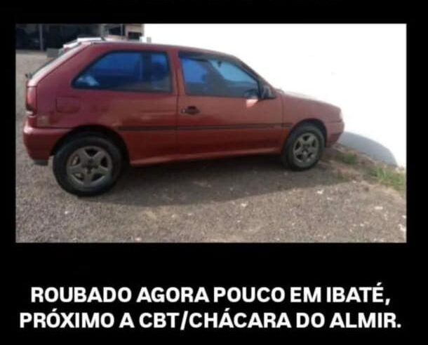 🚨 Veículo é furtado na região central de Ibaté e família pede ajuda para localizar