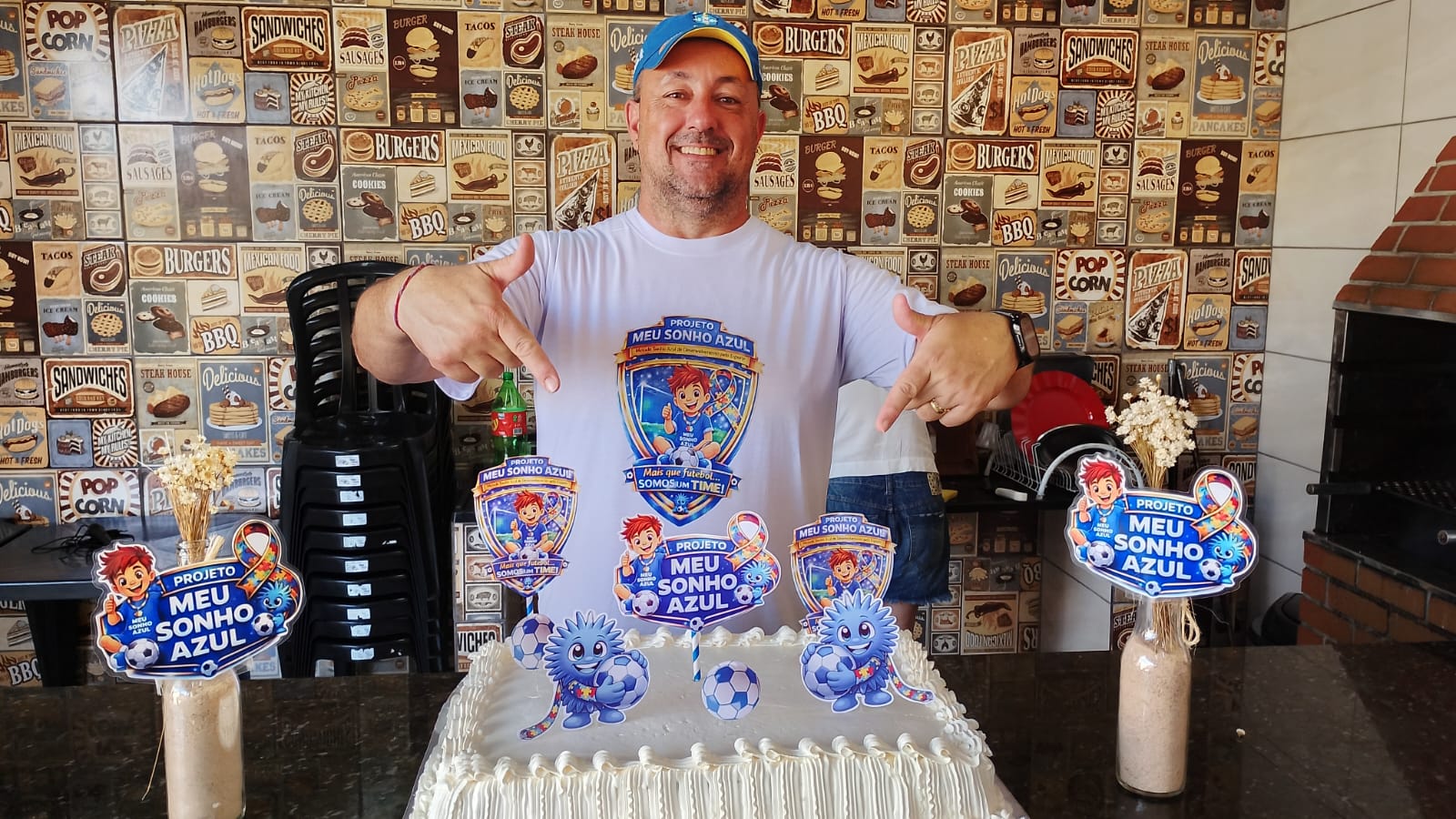 💙 Festa do Projeto Meu Sonho Azul emociona crianças e homenageia professor em ibaté